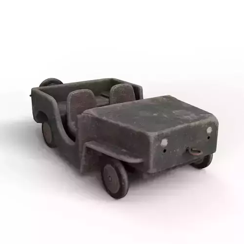Vintage Wooden Toy Car