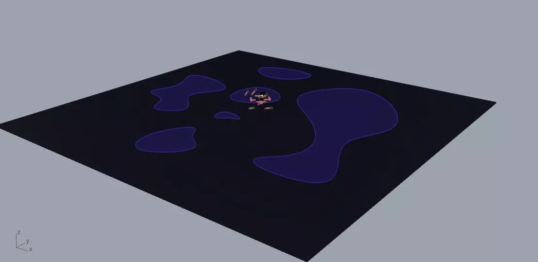 drone square with circle in middle 3D model_0
