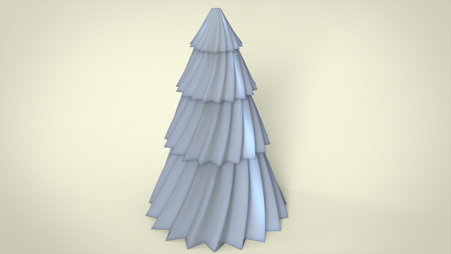 fir tree candle 3D print model_1