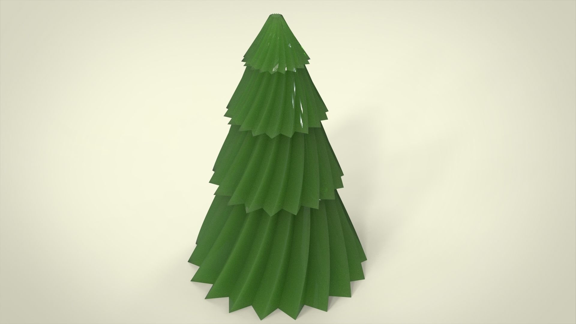 fir tree candle 3D print model_8