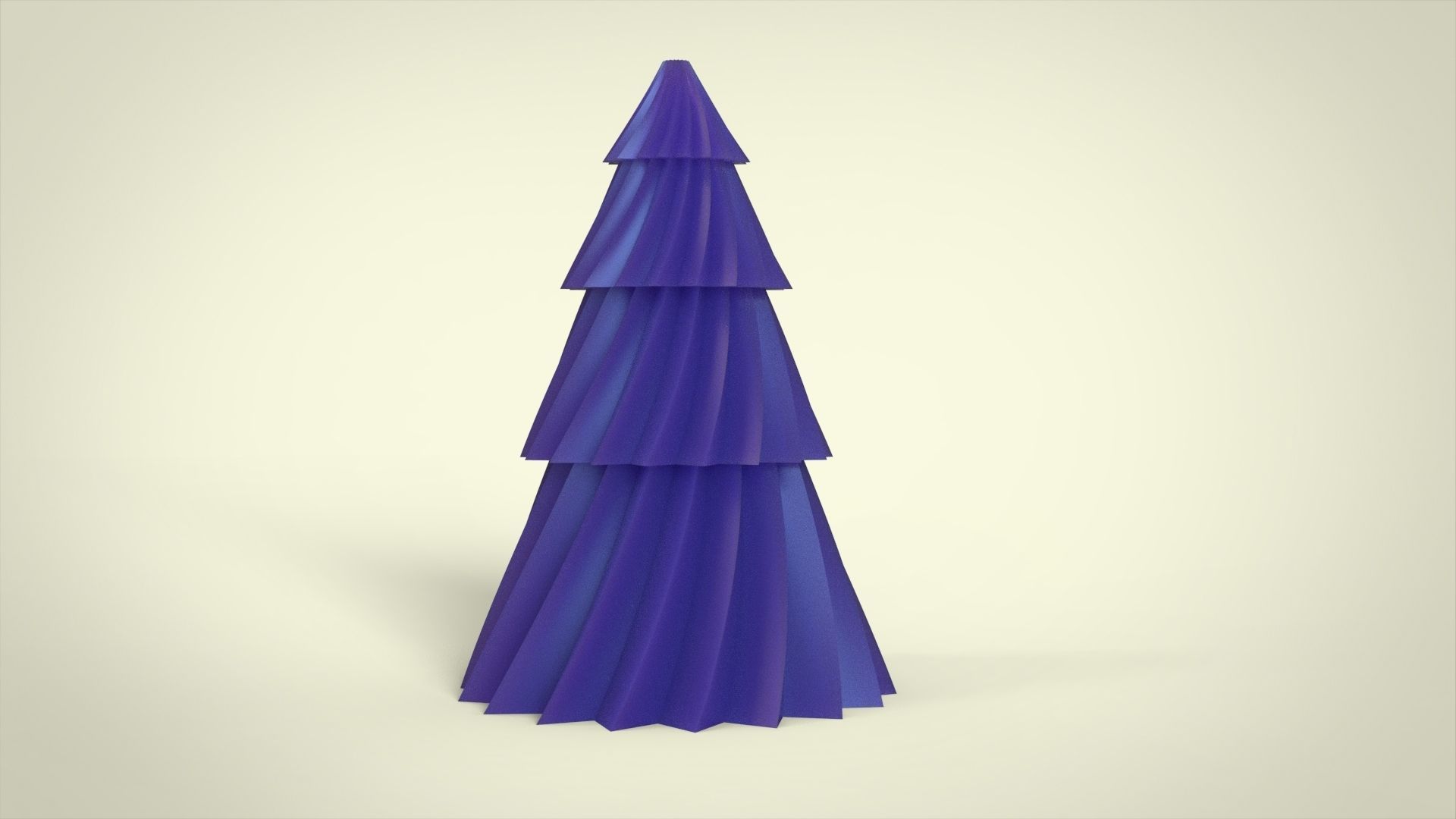 fir tree candle 3D print model_6