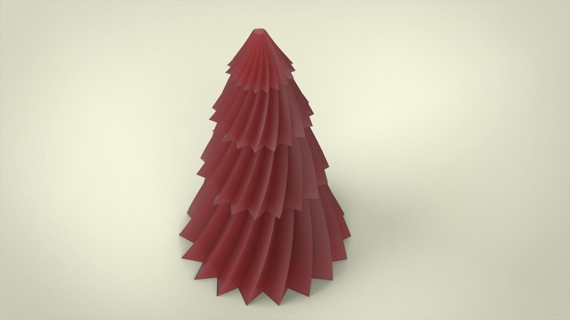 fir tree candle 3D print model_7