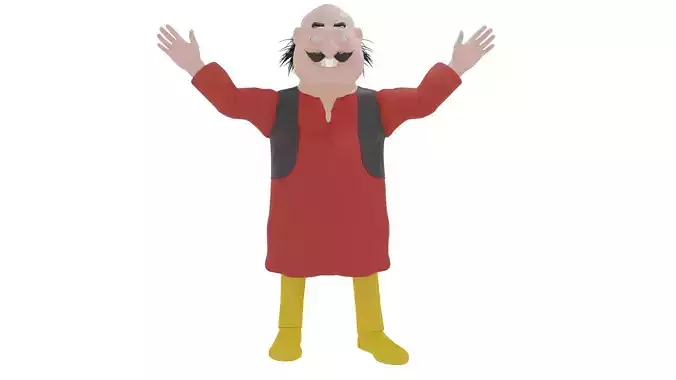 Motu- From Motu and Patlu  Free 3D model