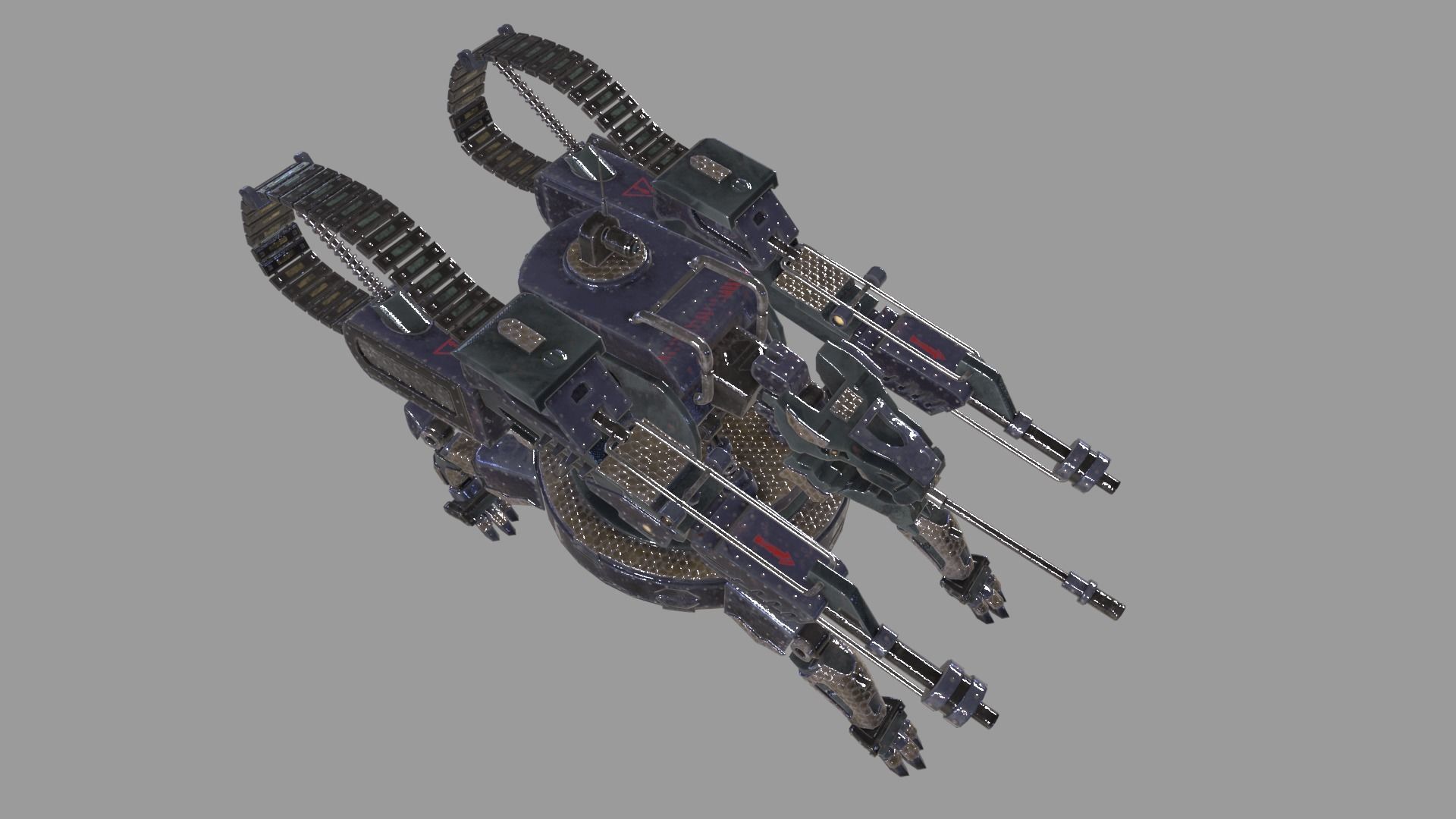 Beast Turret Low-poly 3D model_20