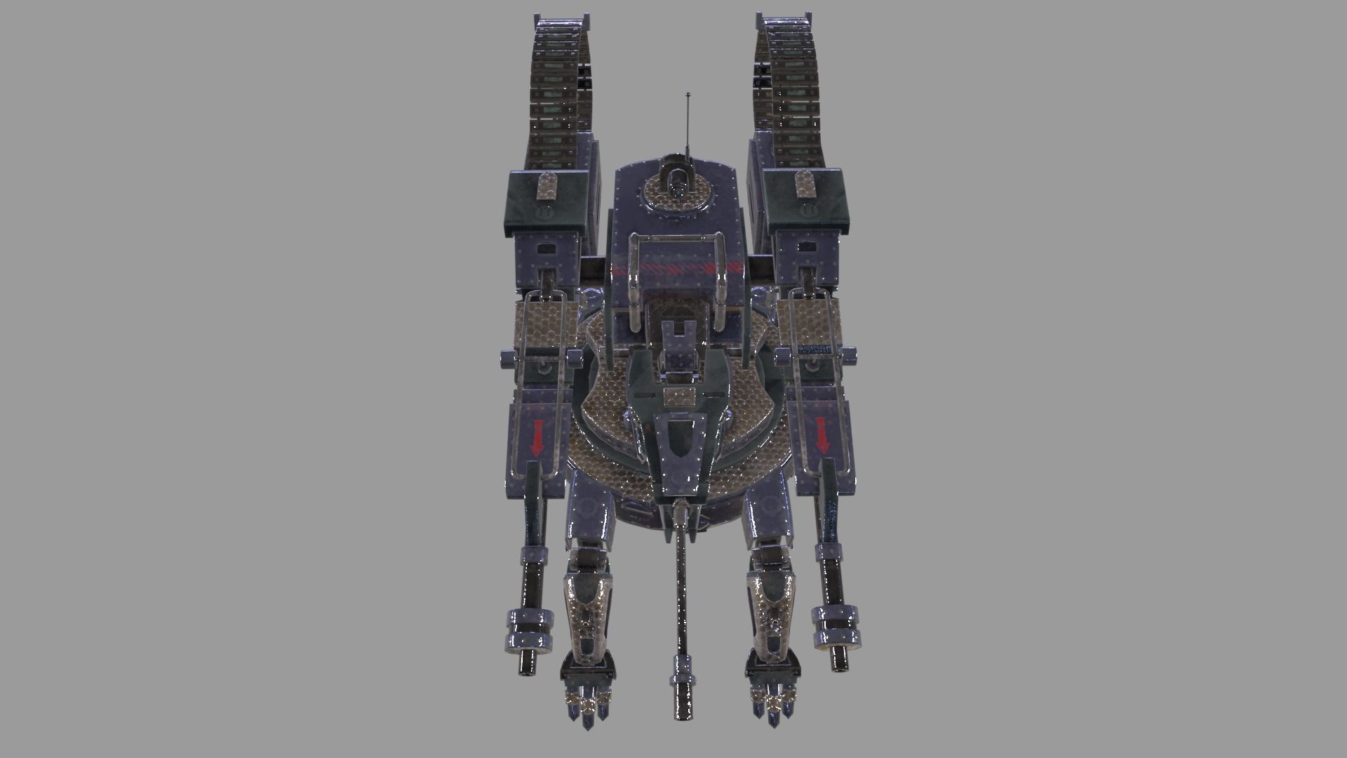 Beast Turret Low-poly 3D model_13