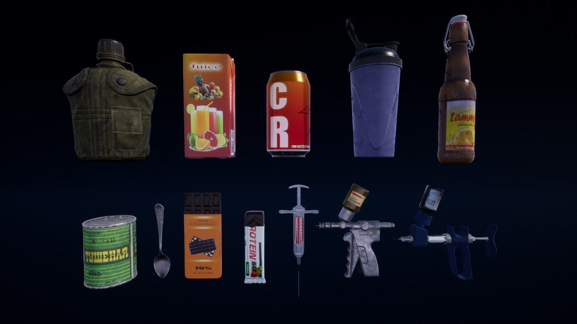 FPS STARTER PACK Low-poly 3D model_11