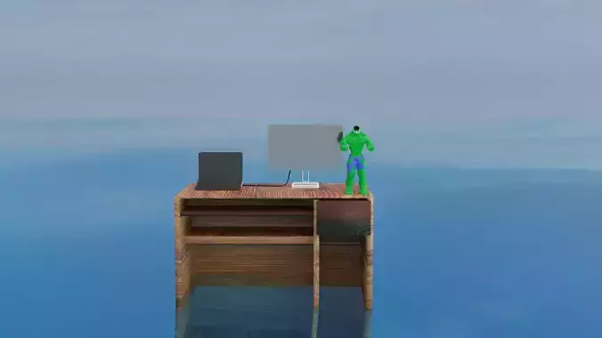 Scene of the world for in between the oceans