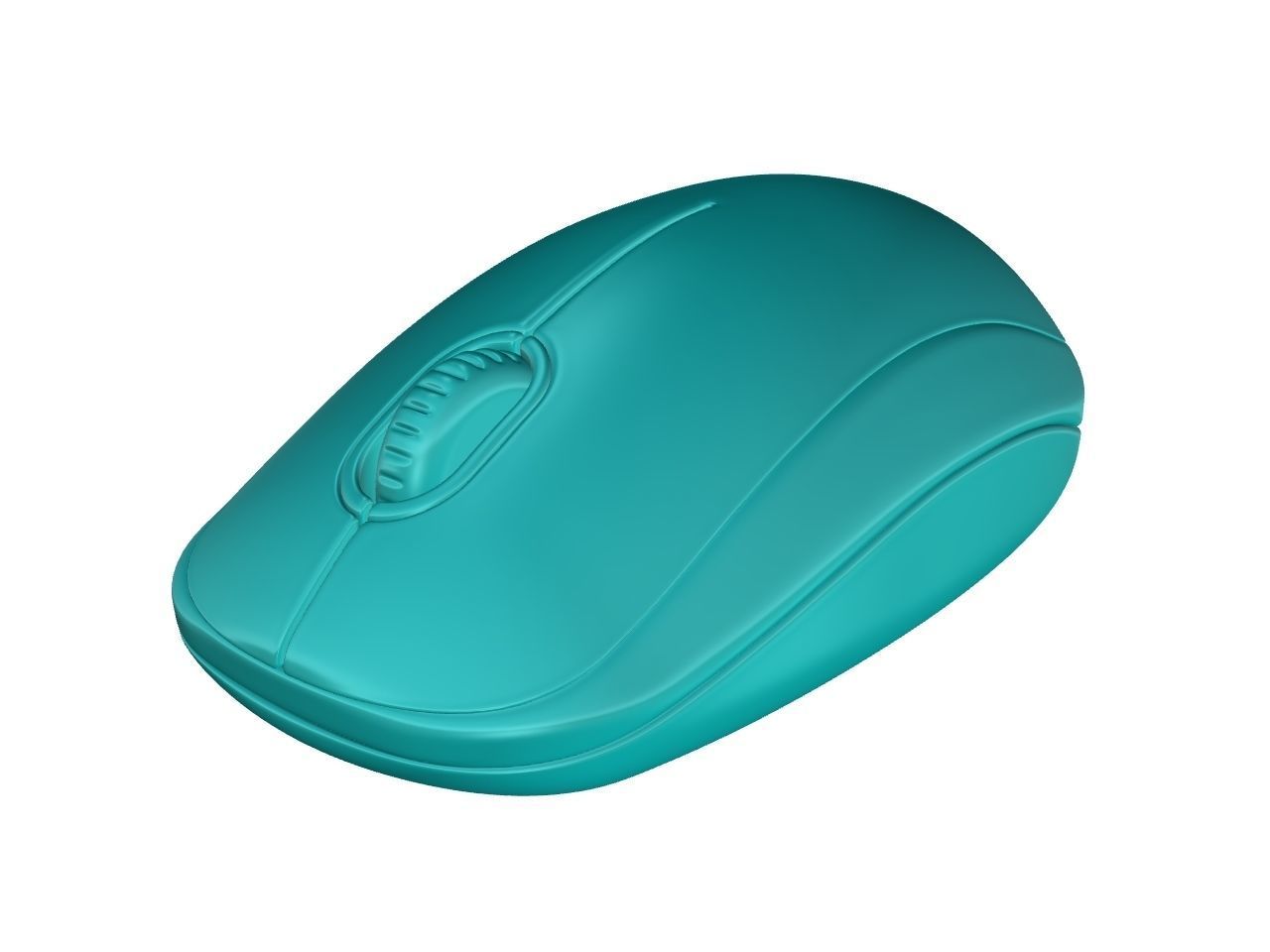 Mouse 3D computer with lights Free 3D model_11