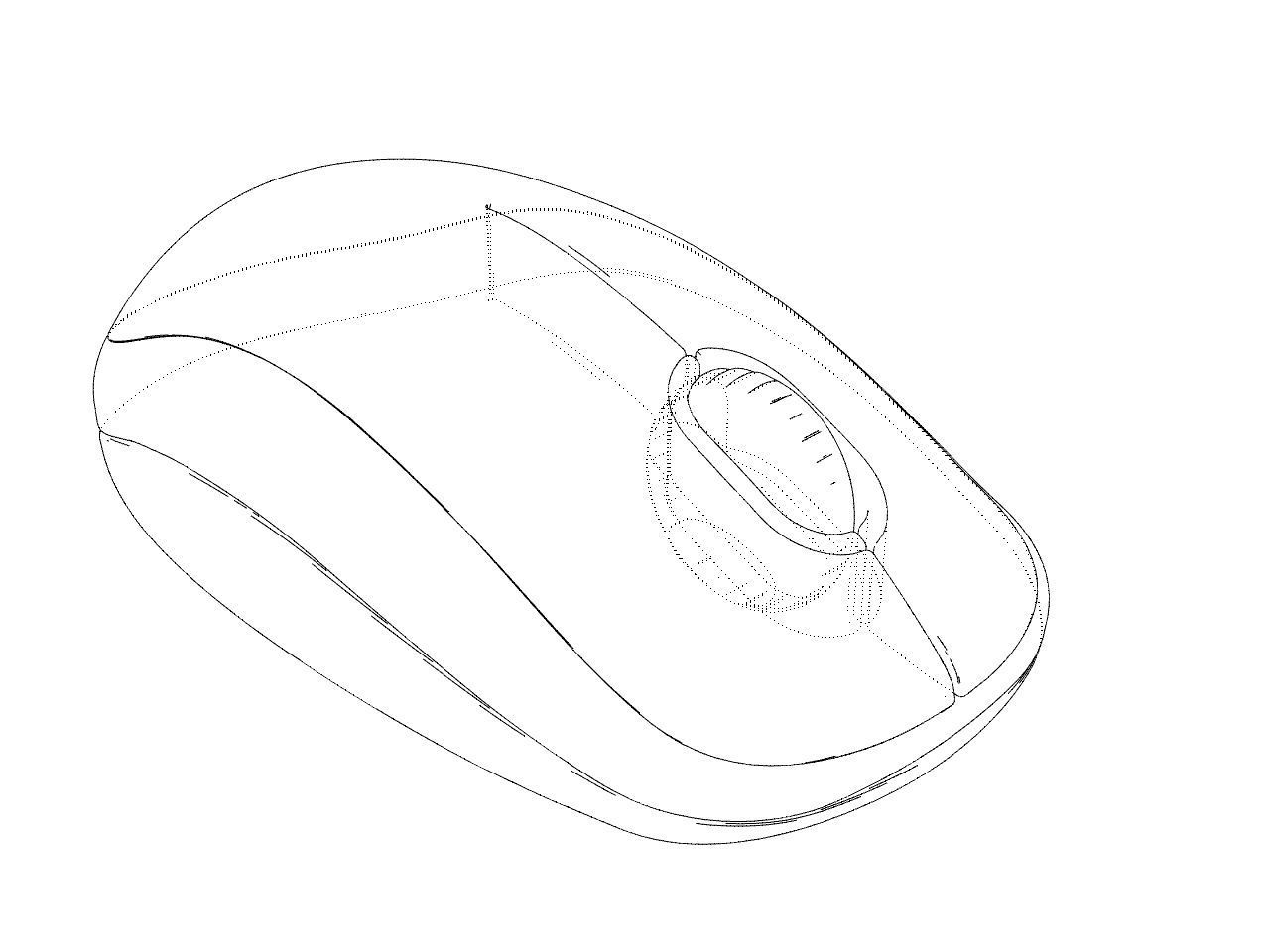 Mouse 3D computer with lights Free 3D model_8