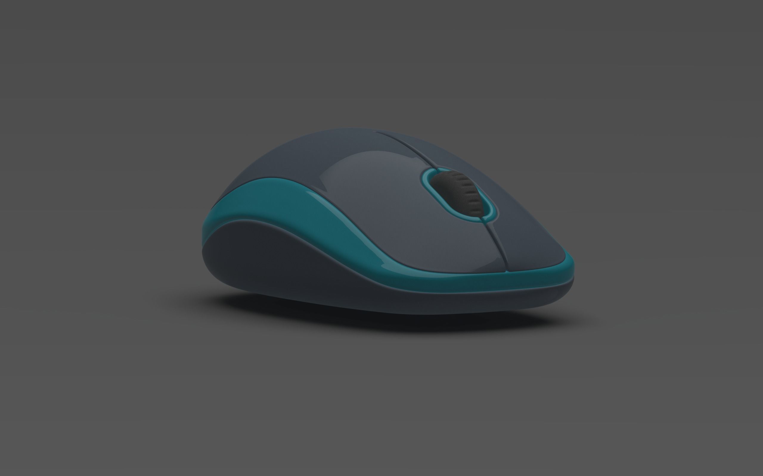 Mouse 3D computer with lights Free 3D model_5