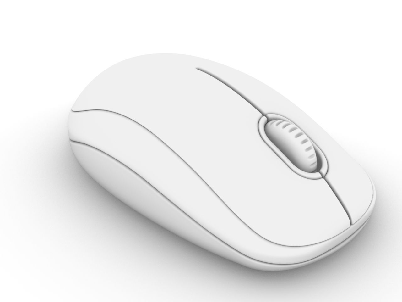 Mouse 3D computer with lights Free 3D model_10