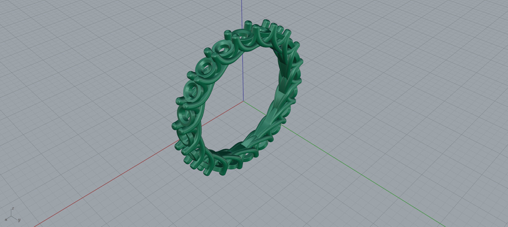 Diamond Eternity Ring 3D print model C38 3D print model_15