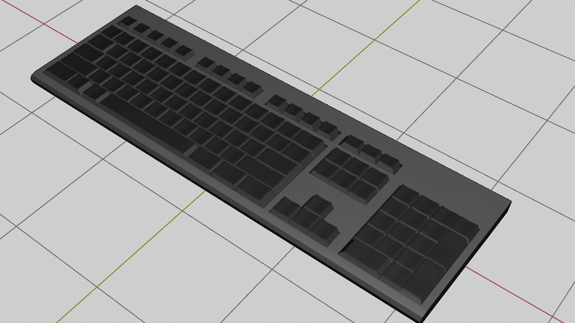 Rgb keyboard  3D model_7