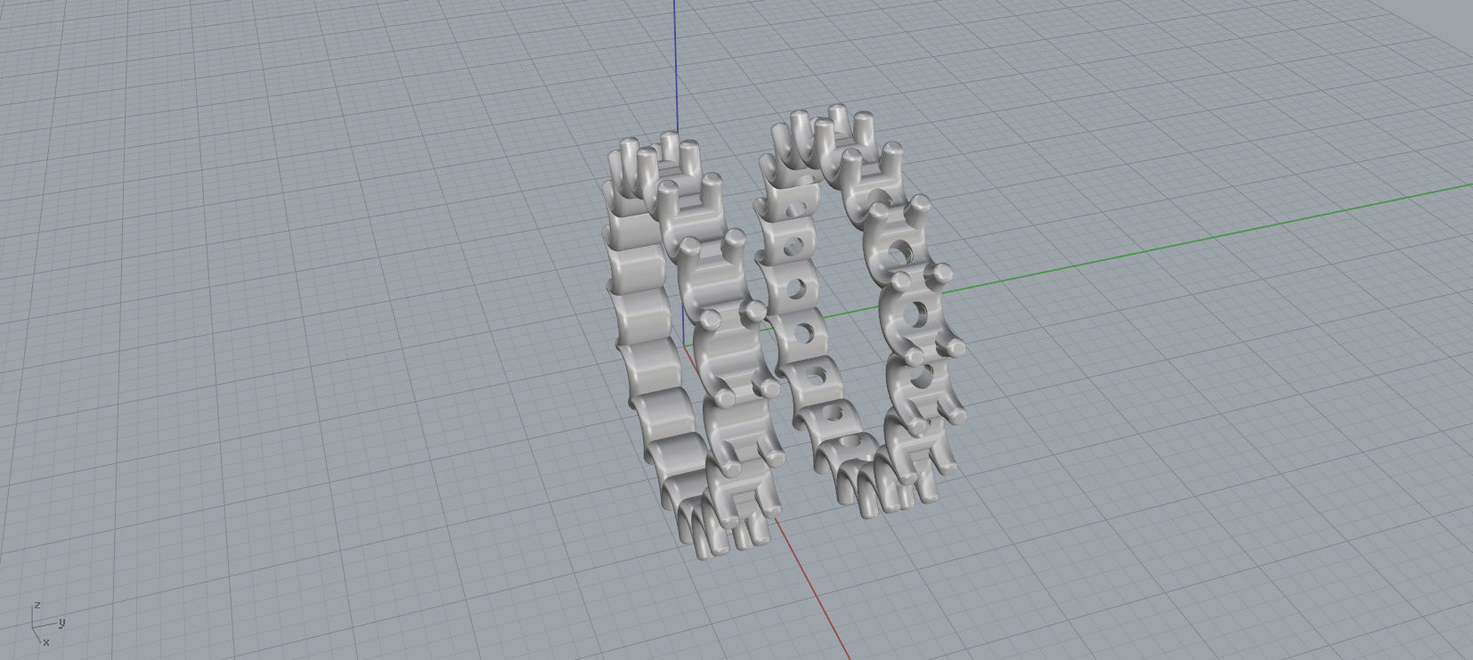 Diamond Eternity Ring 3D print model C40 3D print model_15