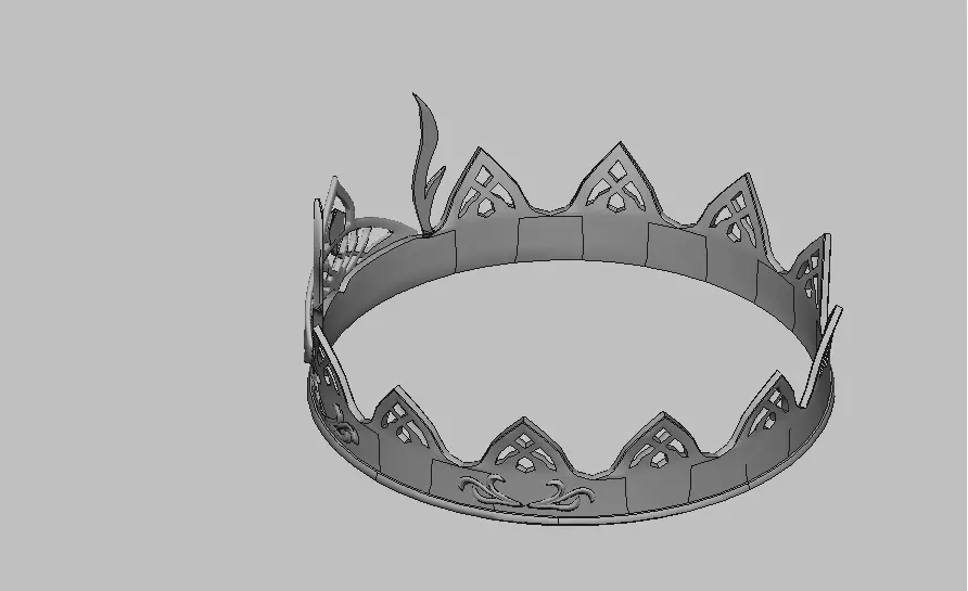 Fantancy crown Tiara 3D print model_0