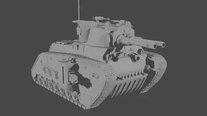 new guard battle tank 3D print model