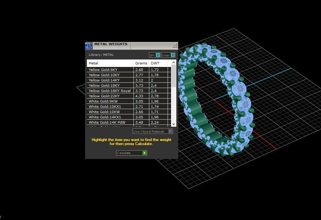 Diamond Eternity Ring 3D print model C43 3D print model_8