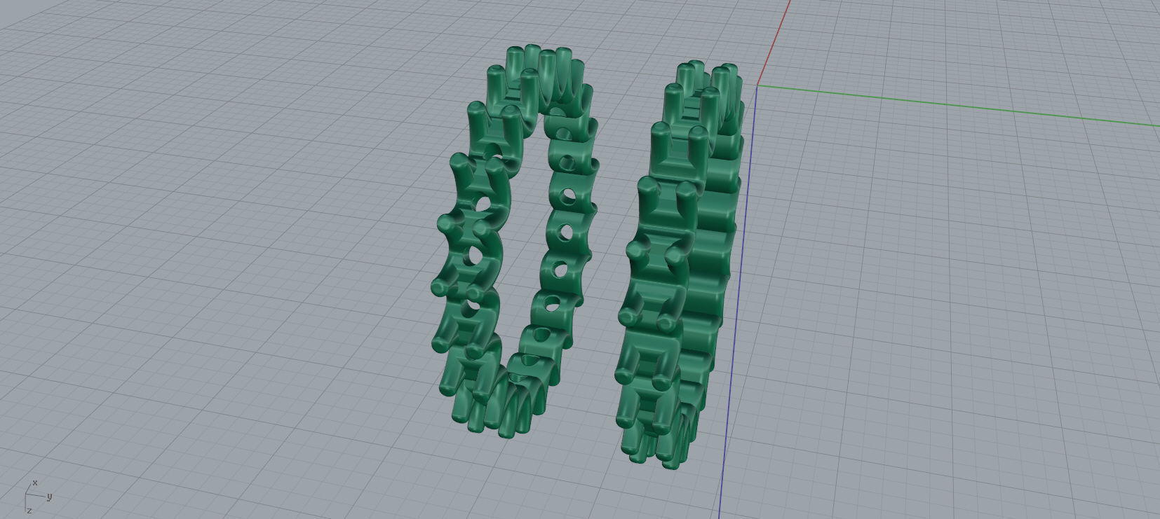 Diamond Eternity Ring 3D print model C46 3D print model_15