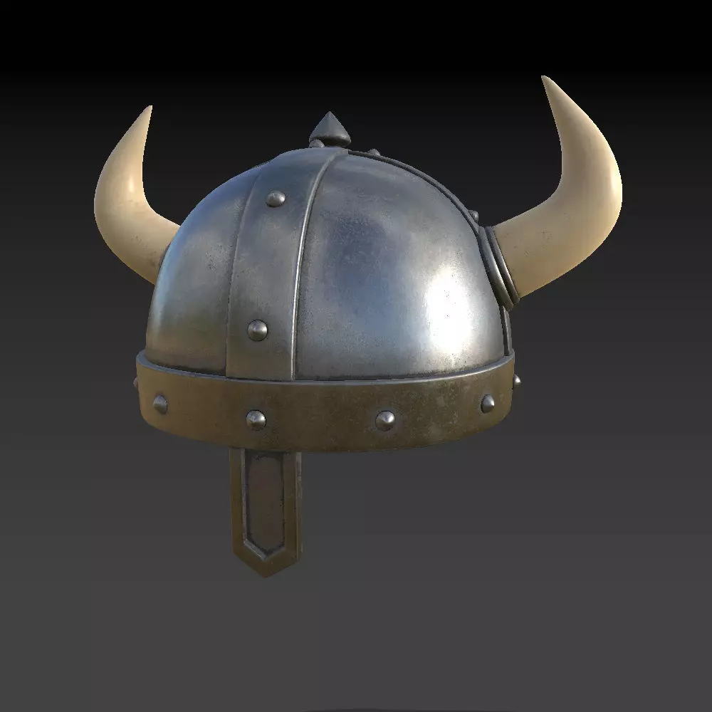 Viking Helmet 3D model_0
