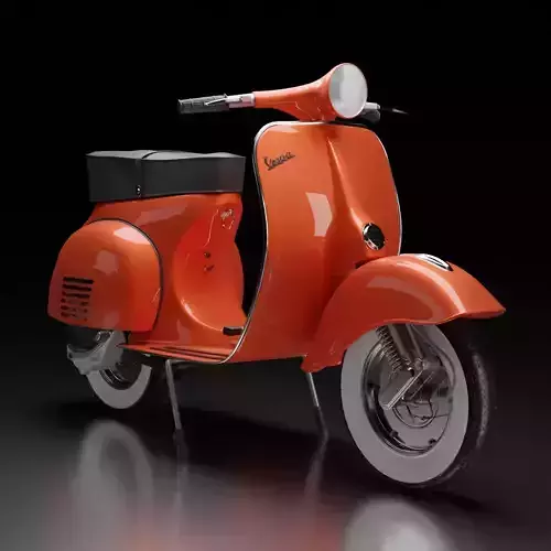 Vespa Low-poly 3D model
