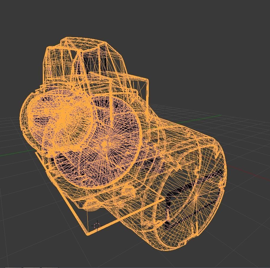 Winch Crane Tug Cabrestante Remolcador Grua Low-poly 3D model_9