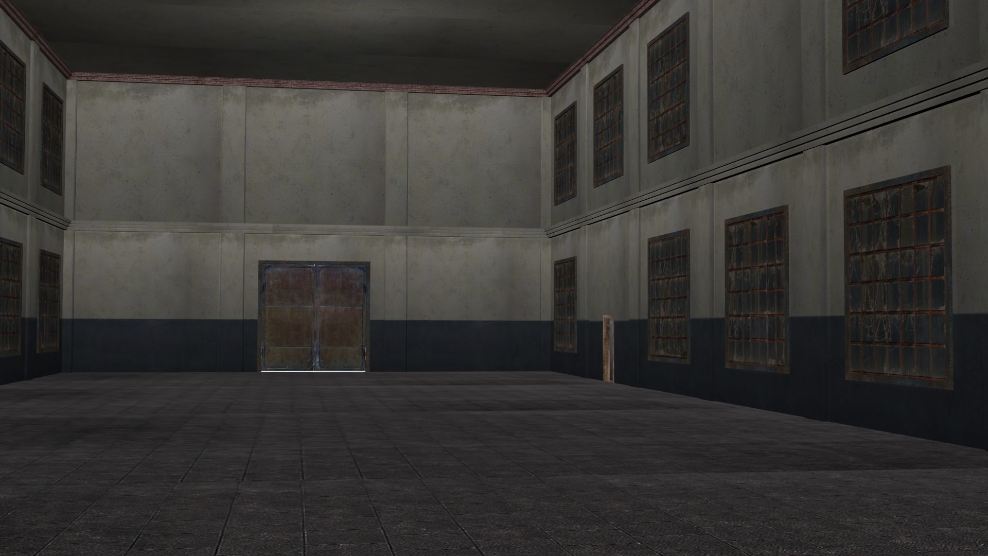 Old factory Low-poly 3D model_6