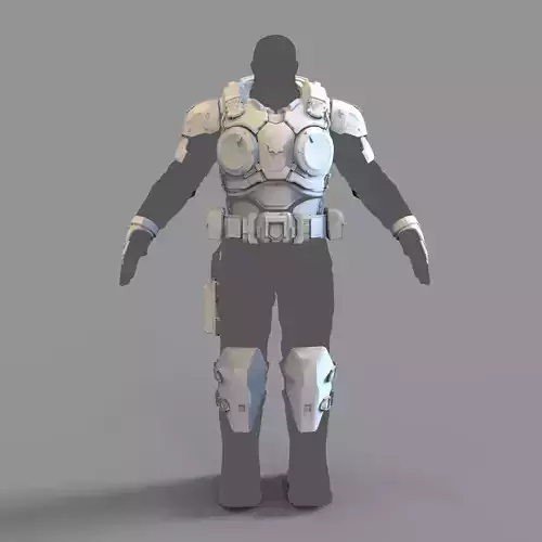 Marcus Fenix Gears of War 4 Full Body Wearable Armor GOW4 3D print model