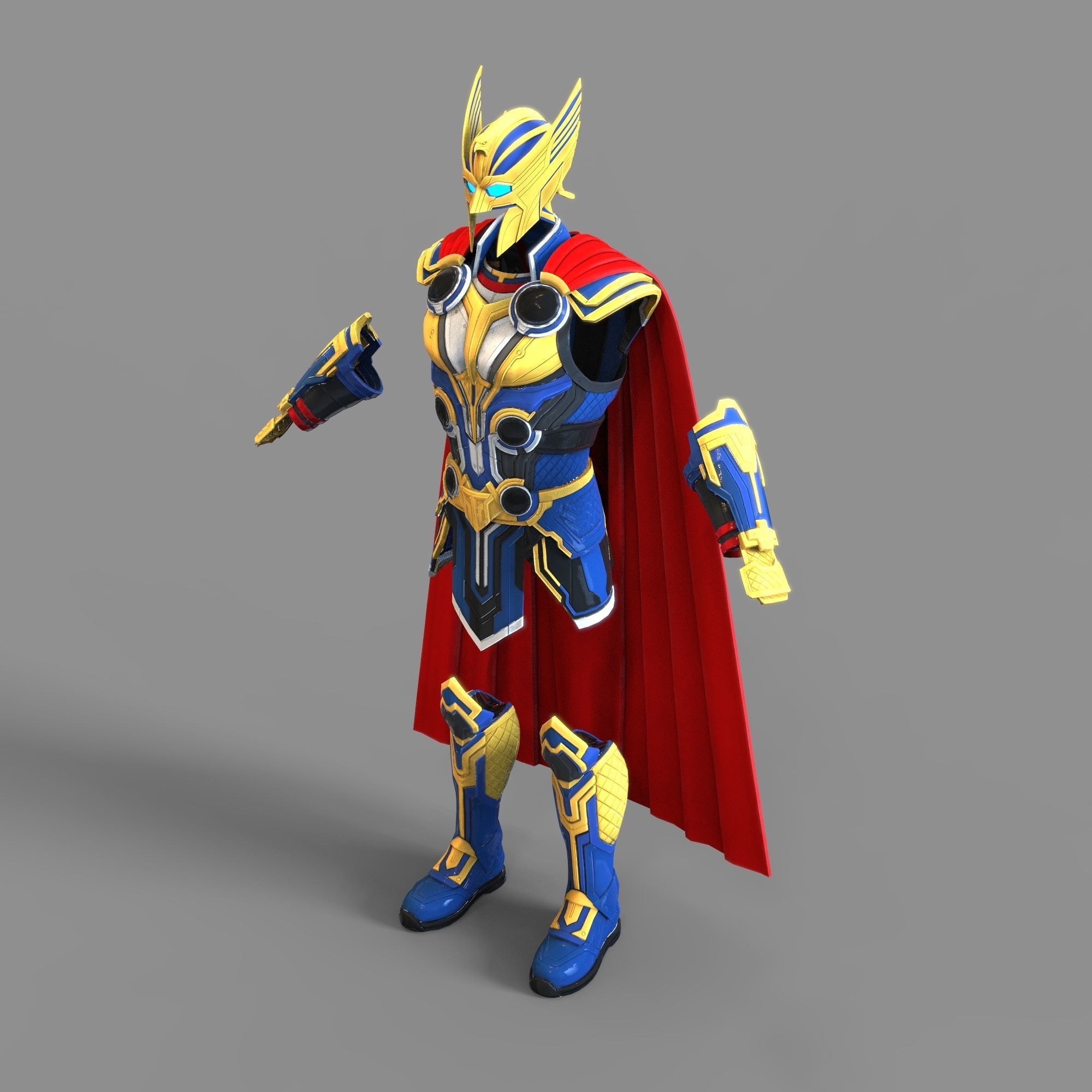 Thor Love and Thunder Wearable Full Body Armor with Helmet 3D print model_85