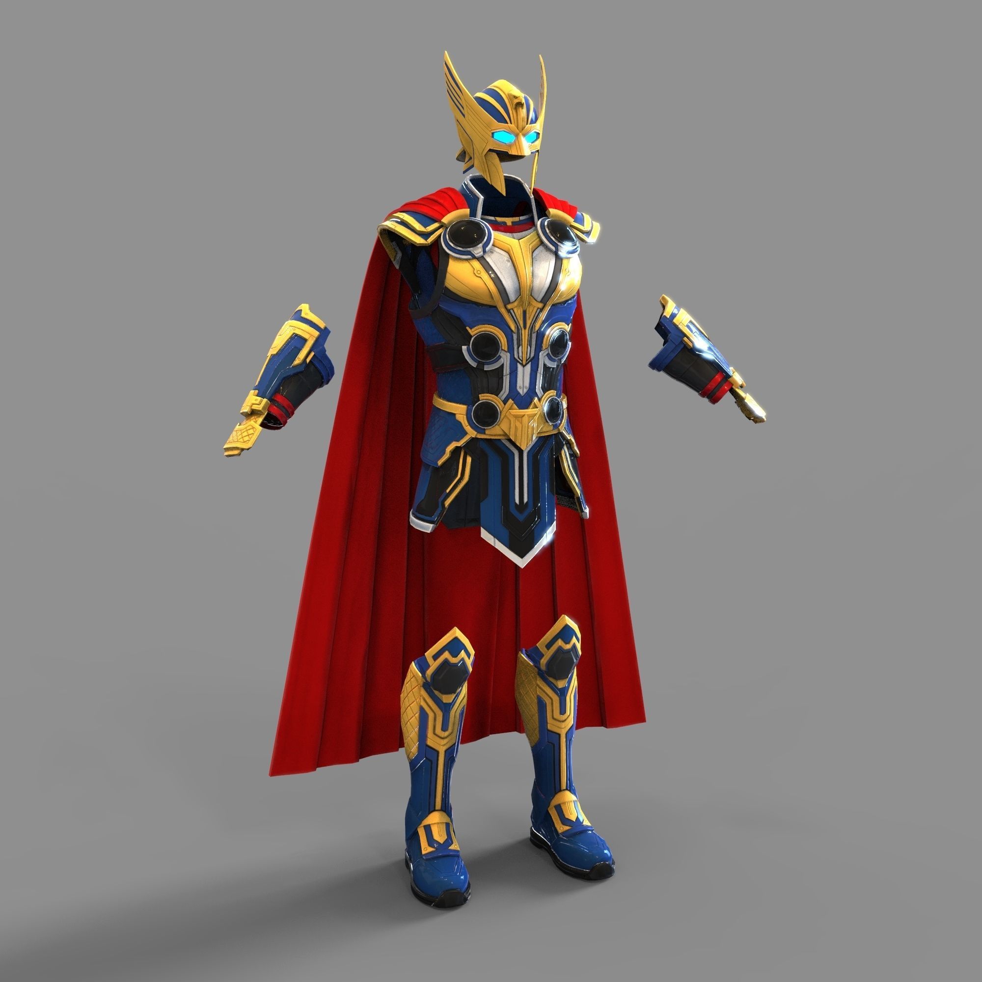 Thor Love and Thunder Wearable Full Body Armor with Helmet 3D print model_80