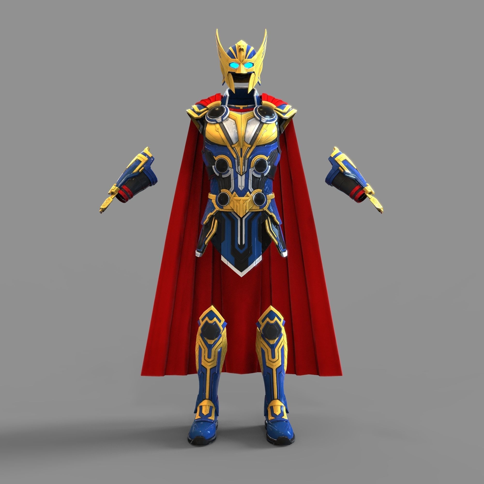 Thor Love and Thunder Wearable Full Body Armor with Helmet 3D print model_18