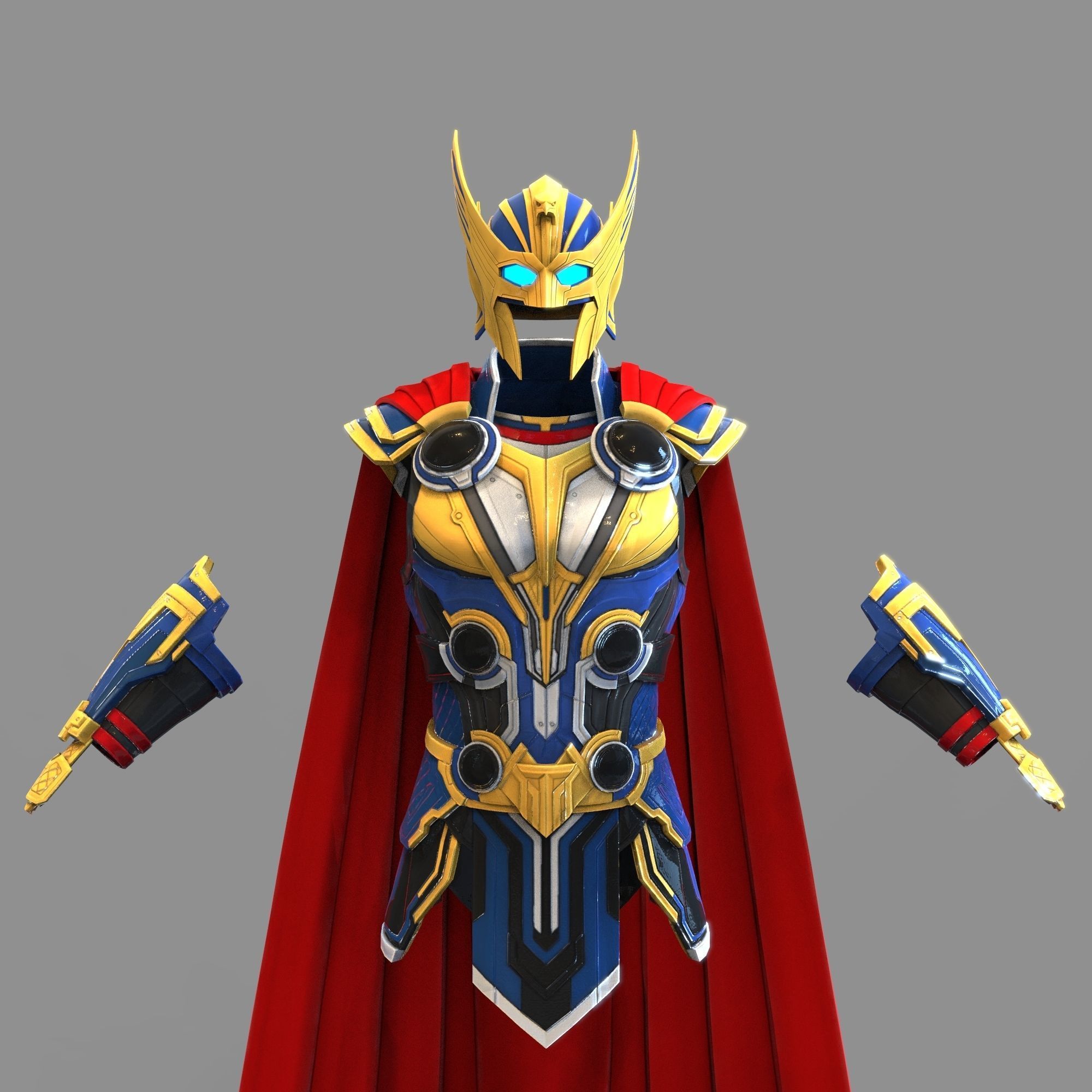 Thor Love and Thunder Wearable Full Body Armor with Helmet 3D print model_41