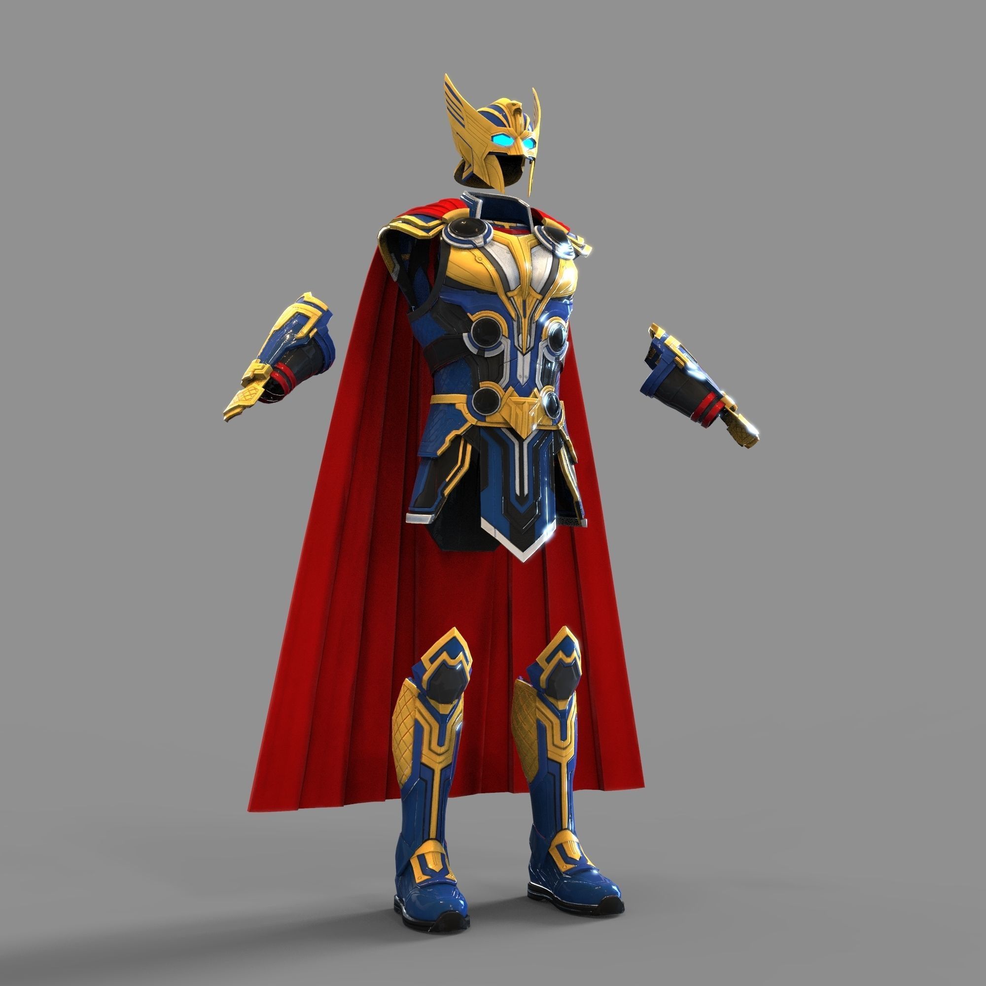 Thor Love and Thunder Wearable Full Body Armor with Helmet 3D print model_69