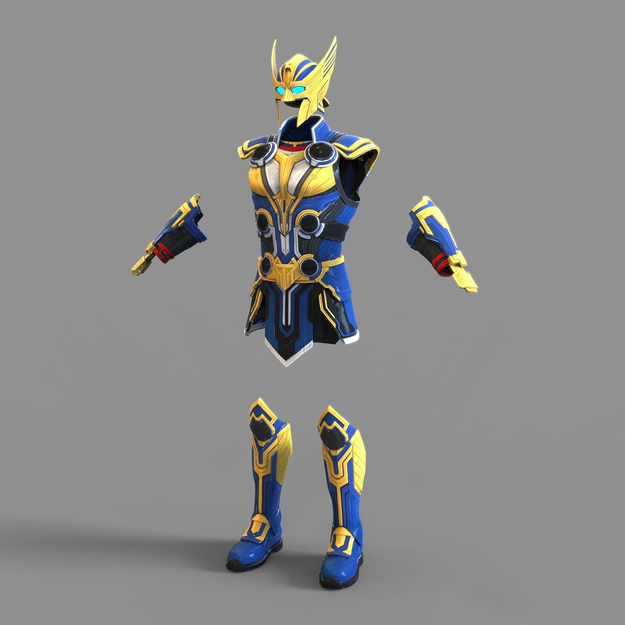 Thor Love and Thunder Wearable Full Body Armor with Helmet 3D print model_72
