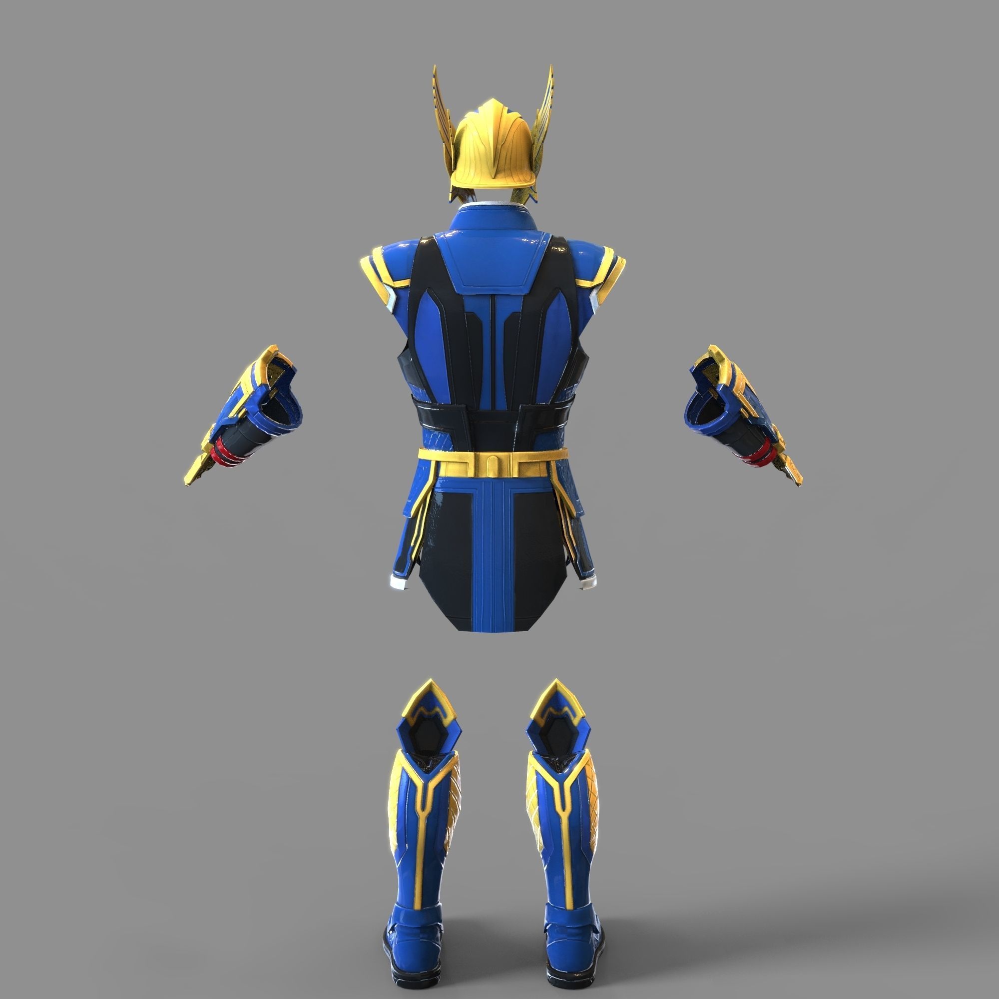 Thor Love and Thunder Wearable Full Body Armor with Helmet 3D print model_47