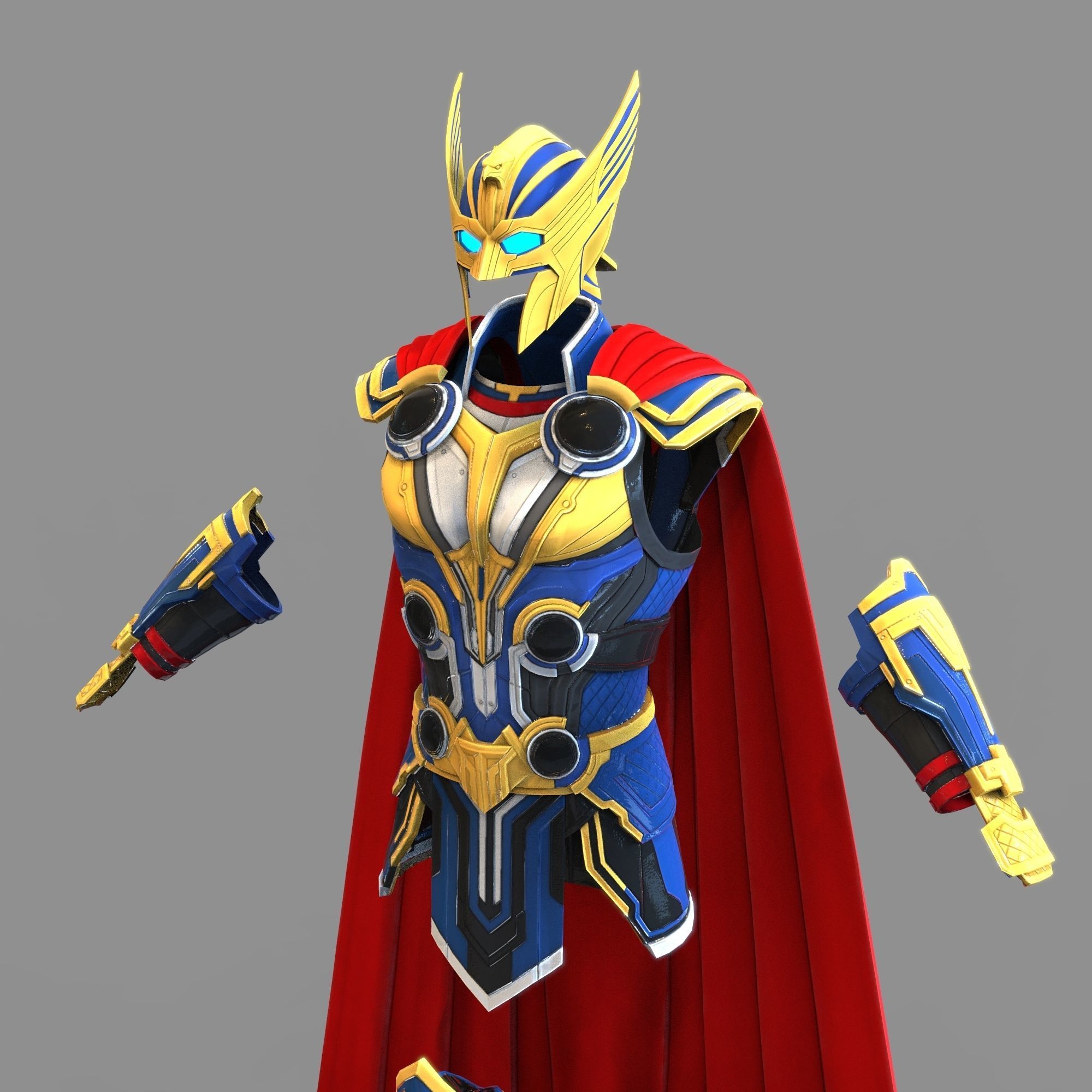 Thor Love and Thunder Wearable Full Body Armor with Helmet 3D print model_10