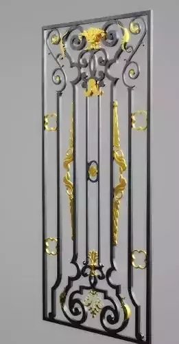 Window guard -grill - wrought iron