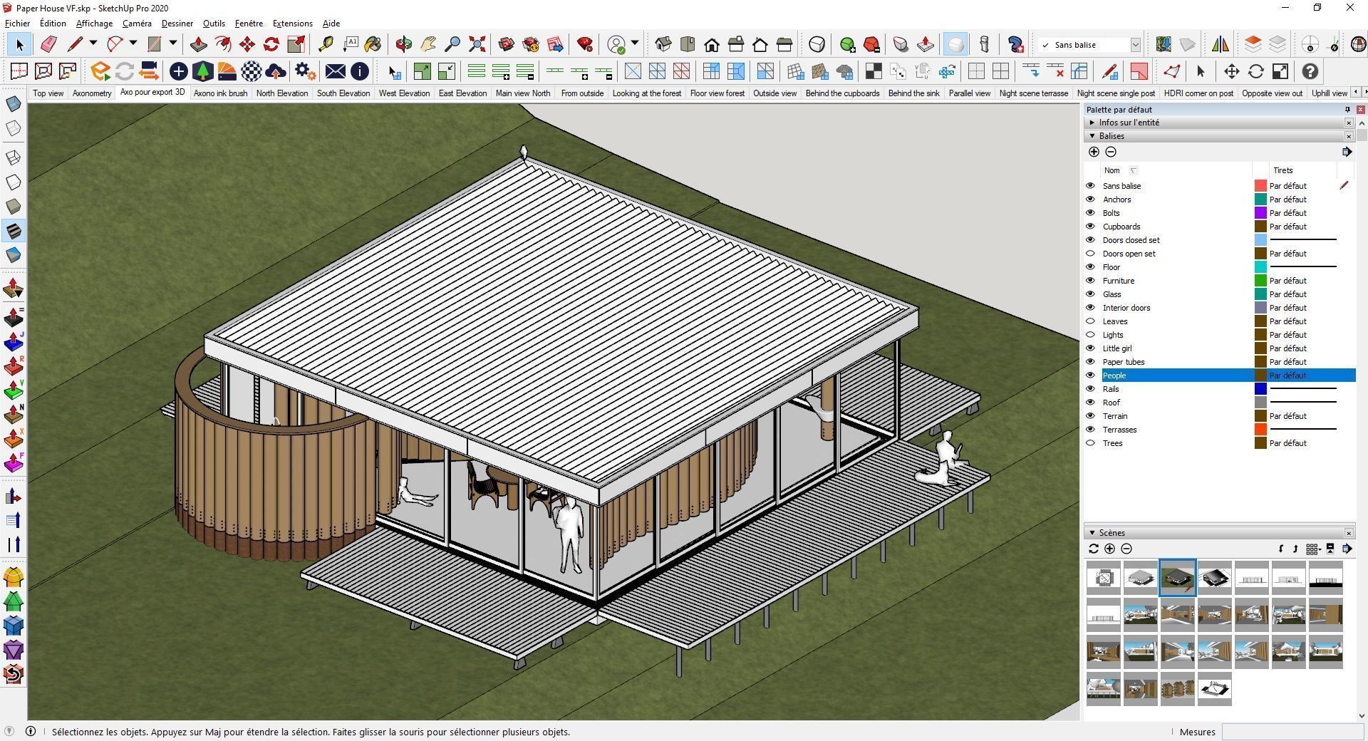 Paper House - Shigeru Ban 3D model_19