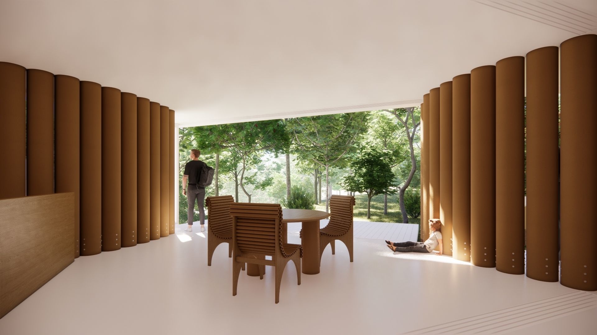 Paper House - Shigeru Ban 3D model_9