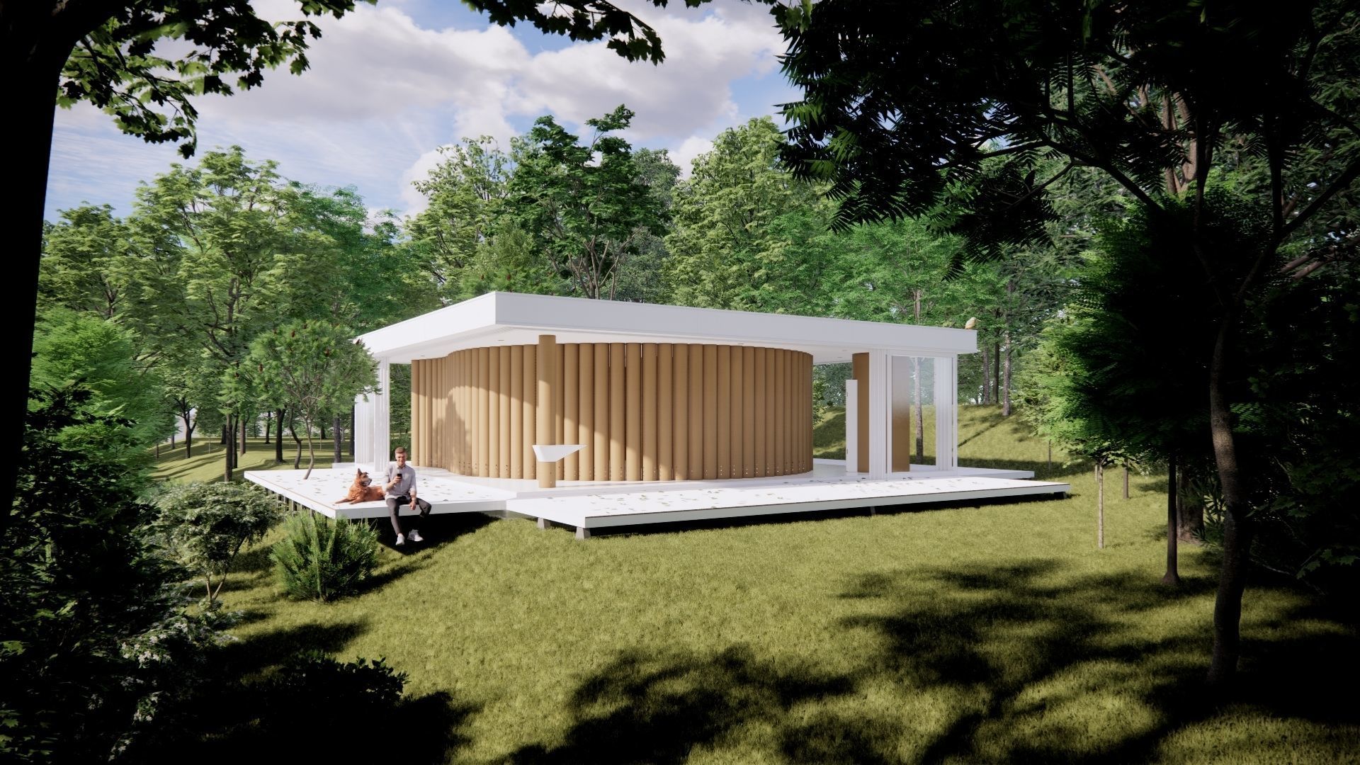 Paper House - Shigeru Ban 3D model_5