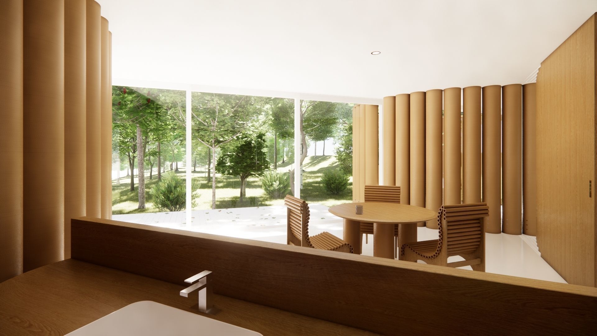 Paper House - Shigeru Ban 3D model_11