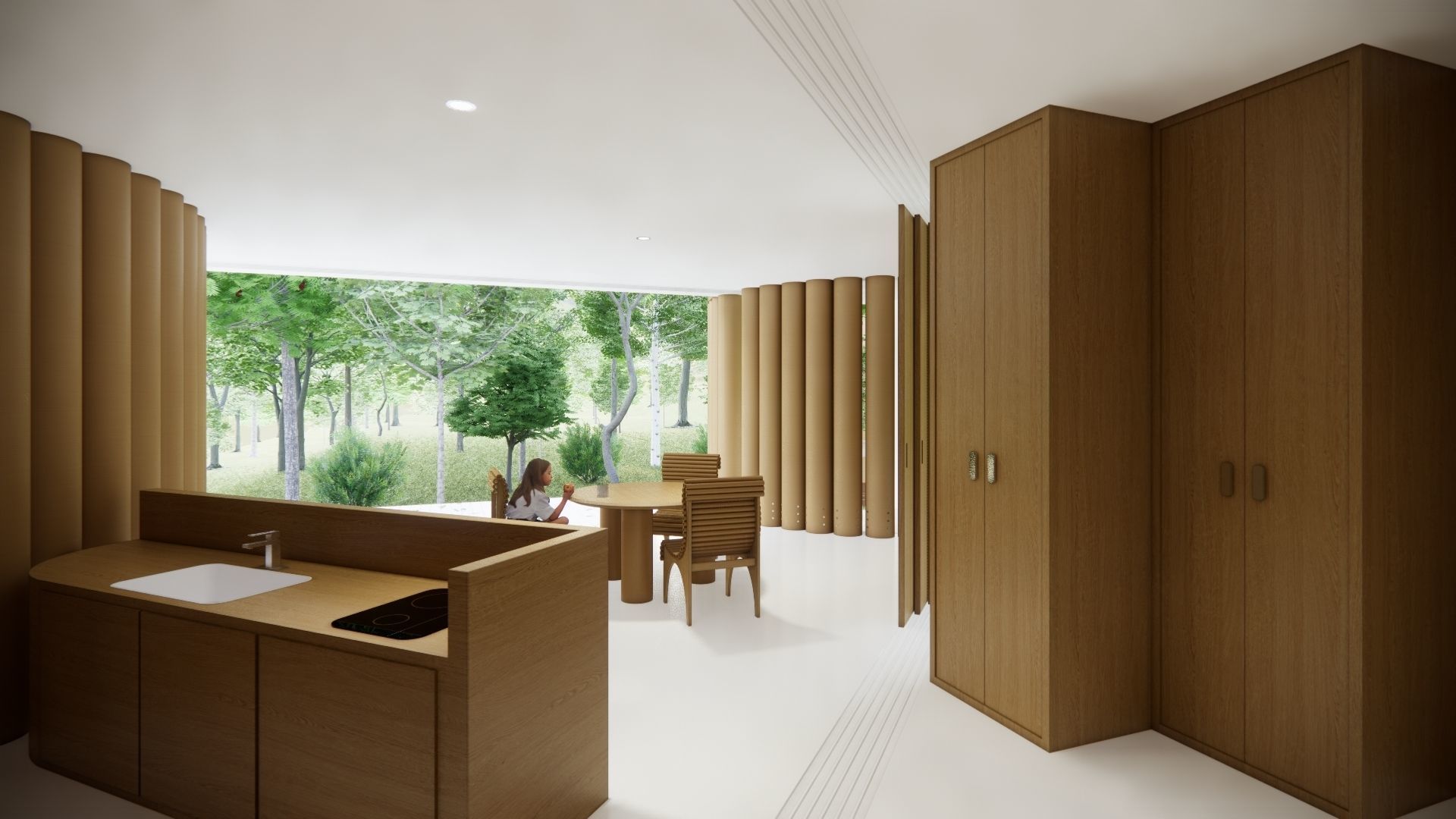 Paper House - Shigeru Ban 3D model_12