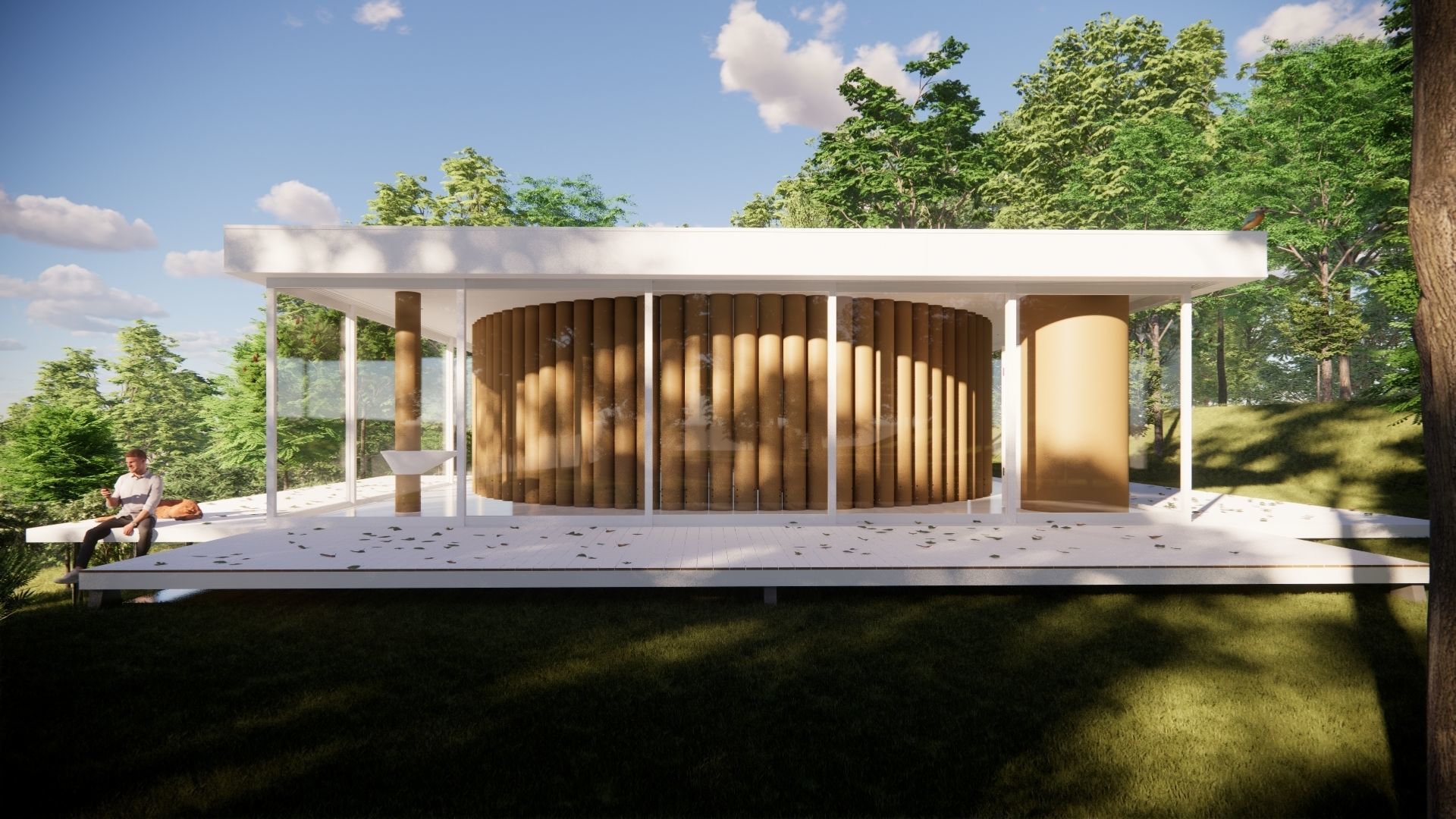 Paper House - Shigeru Ban 3D model_7