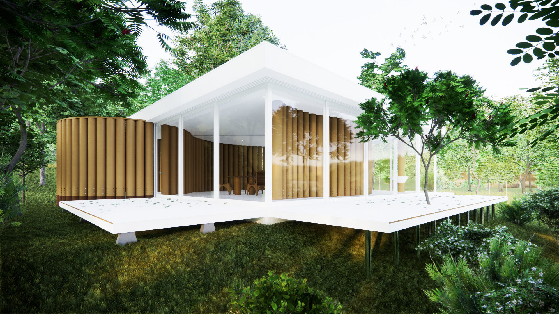 Paper House - Shigeru Ban 3D model_3