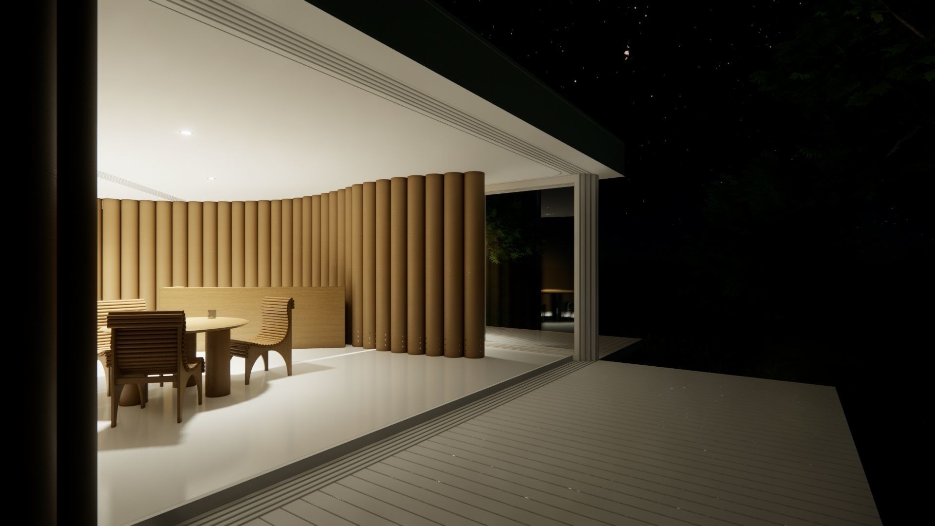 Paper House - Shigeru Ban 3D model_15