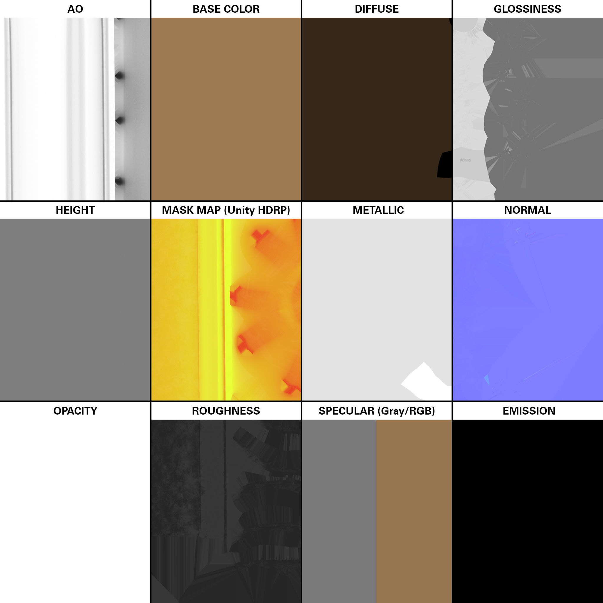 Konig Freeform 17x8 PCD 5x100 Rim Low-poly 3D model_16