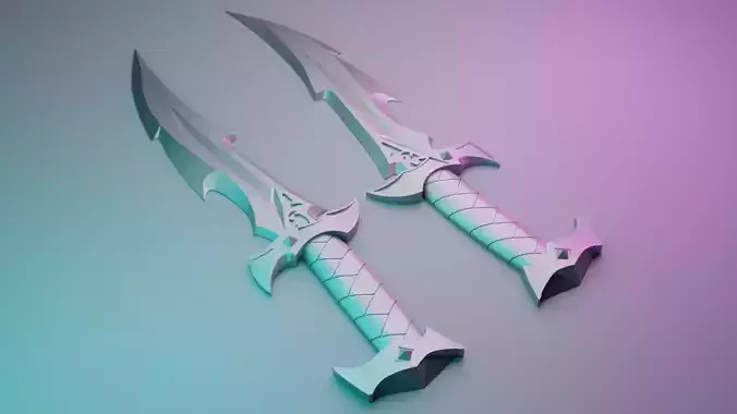 Valorant Reaver Knife 3D print model