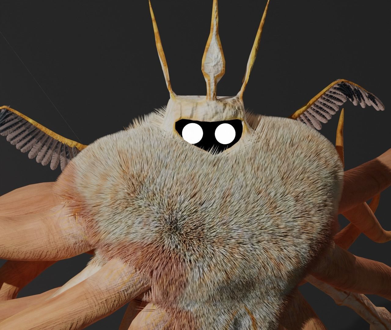 Ancient god Monster Low-poly Low-poly 3D model_1