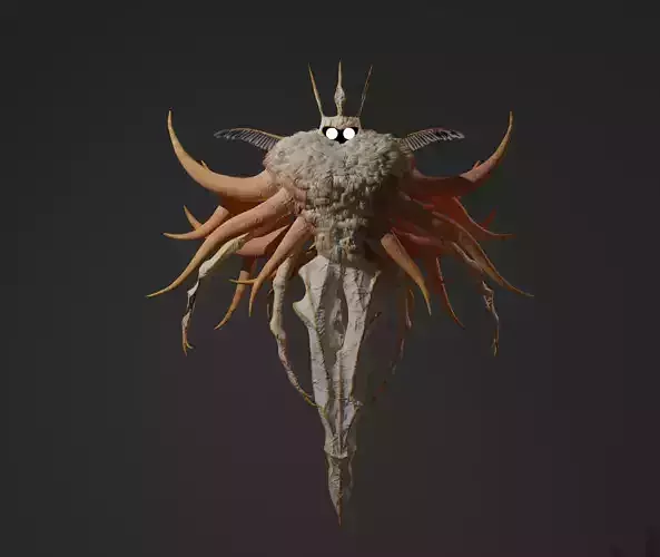 Ancient god Monster Low-poly