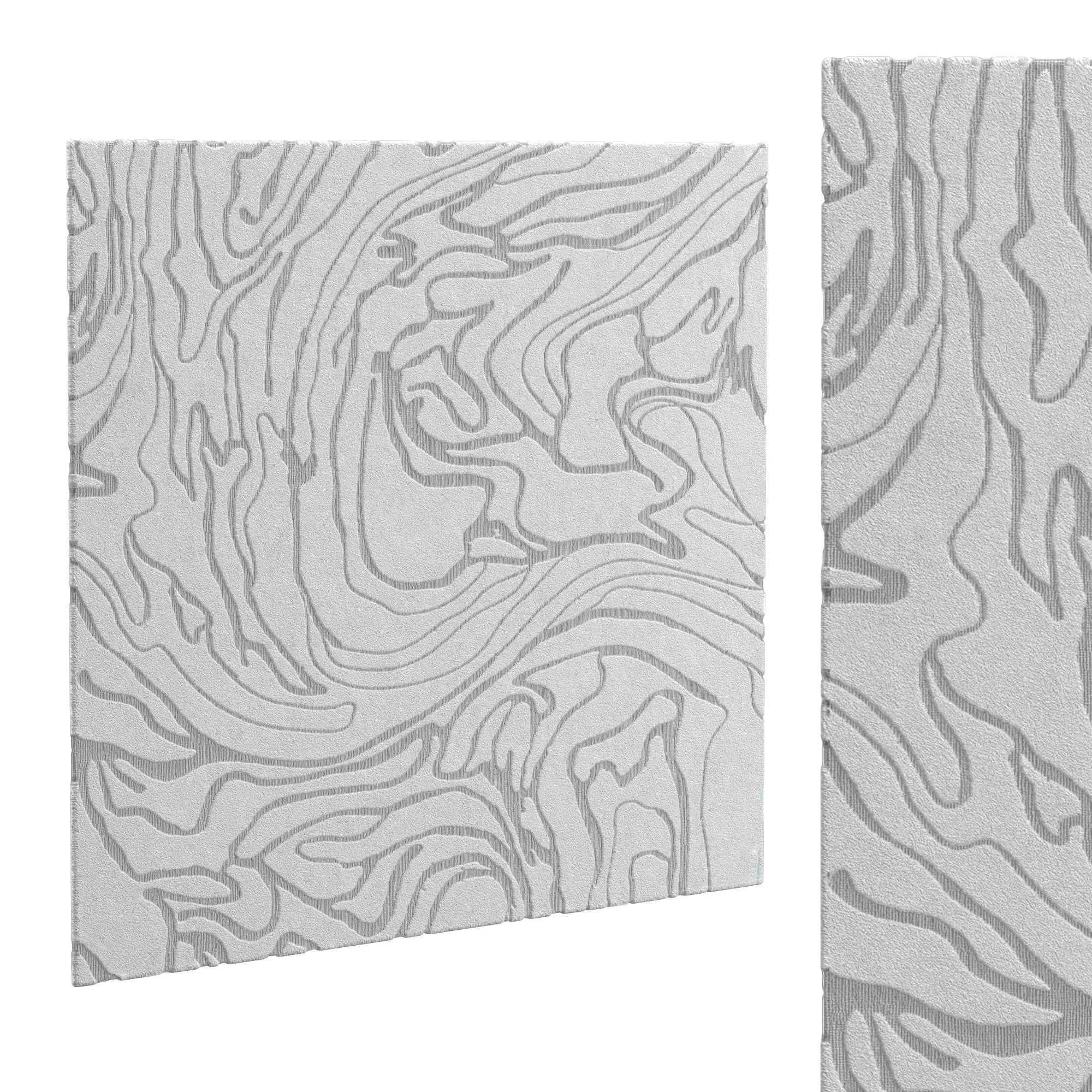 Gray River RUG 3D model_0