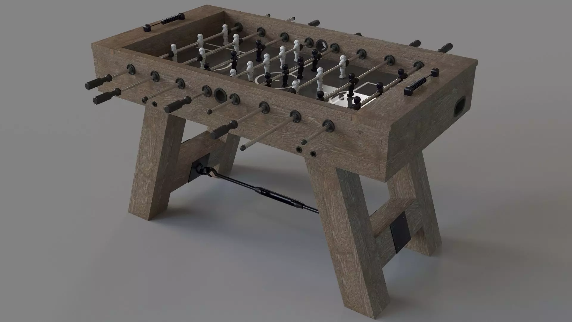 Pottery Barn Foosball Table 3D model_0